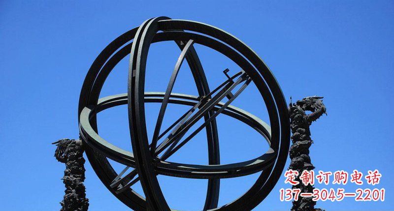达州广场青铜浑天仪雕塑