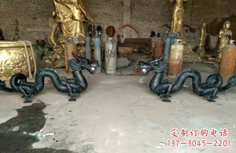 达州中领雕塑精美定制双龙戏珠雕塑