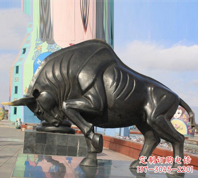 达州广场十二生肖牛铜雕