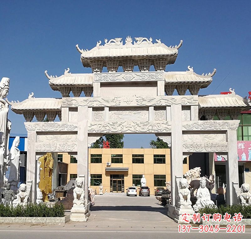 达州广场石雕牌坊