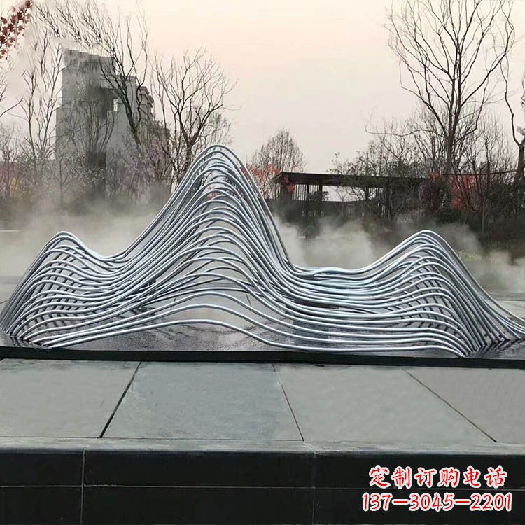 达州专业定制不锈钢假山雕塑