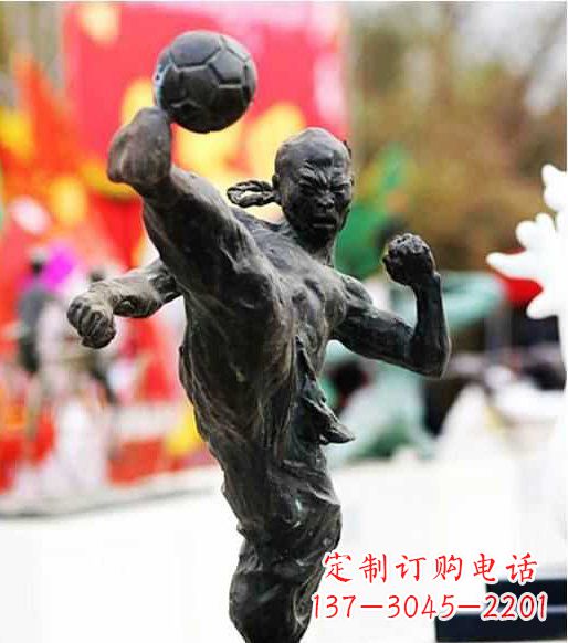 达州足球雕塑:展现无限自由