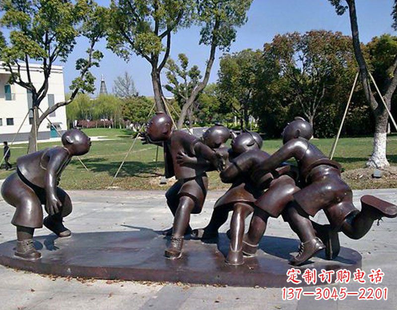 达州中领雕塑老鹰抓小鸡铜雕塑