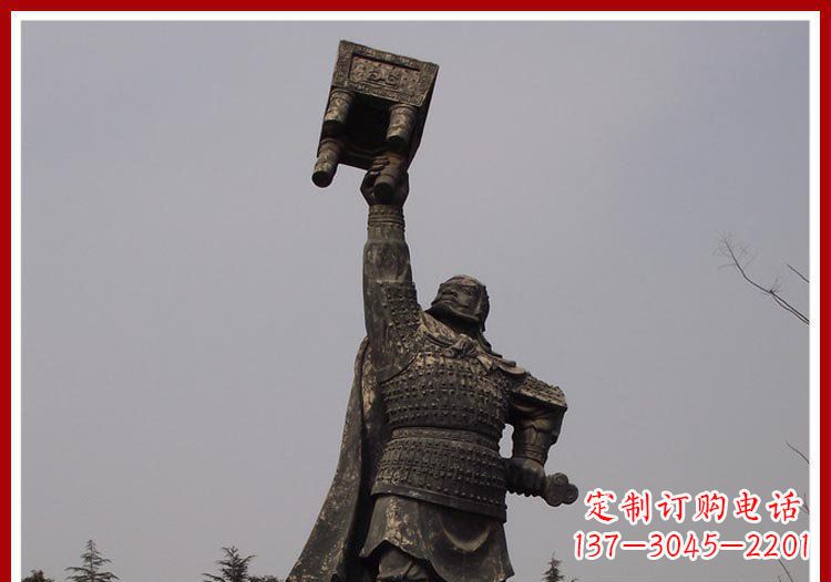 达州铜雕威武将军雕塑,雕刻极致端庄风采