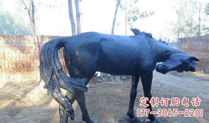 达州广场铜马动物铜雕