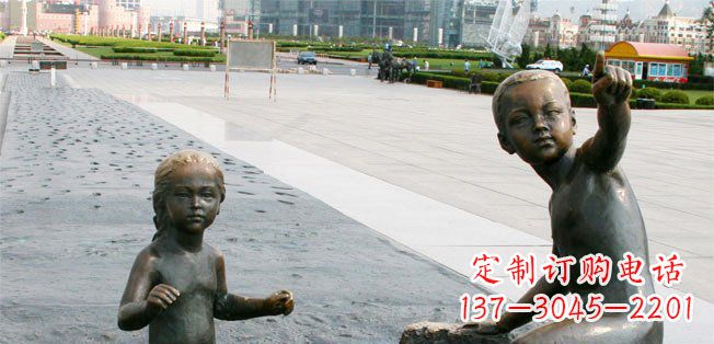 达州为您的广场增添童真热情,小孩雕塑定制