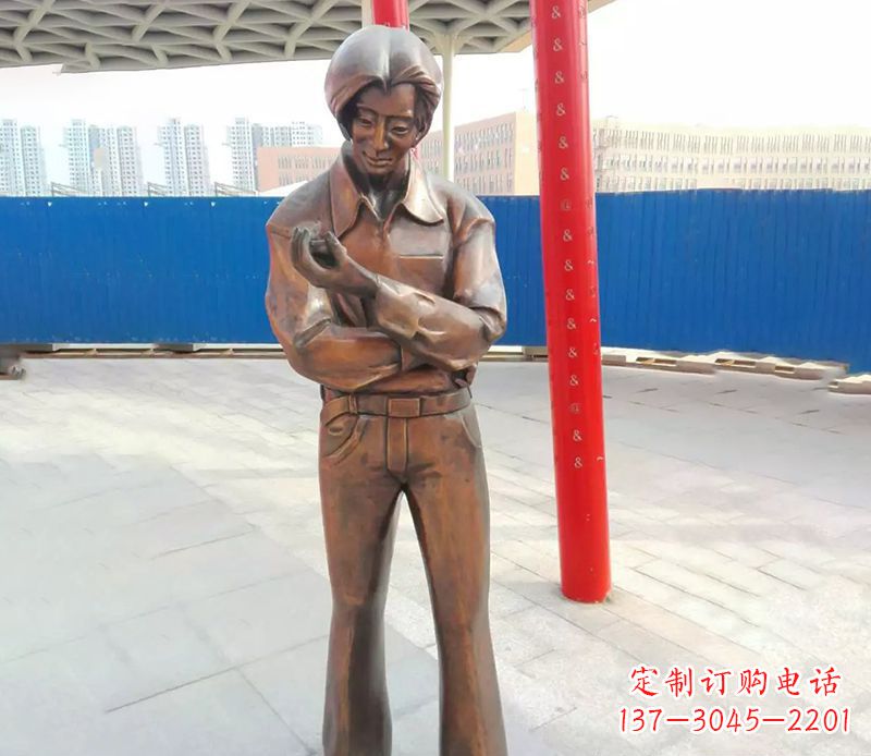 达州中领雕塑的女性人物铜雕