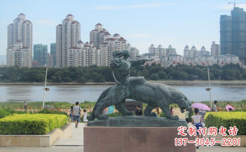 达州中领雕塑:大型铜雕狮子,令您的景观更加出彩!