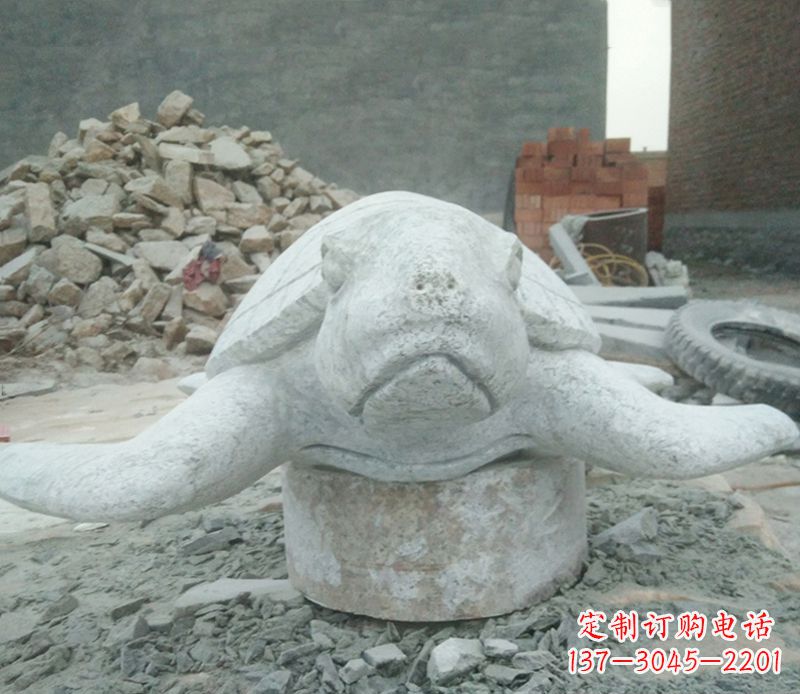 达州海边动物海龟石雕