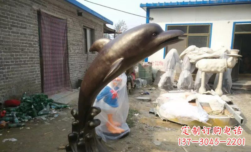 达州海豚精美铜雕,给你不一样的视觉享受