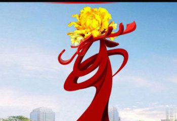 达州欣赏静谧的雕塑之美：不锈钢牡丹花雕塑