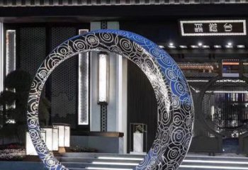 达州精致圆环喷泉雕塑陪伴你的绿色城市