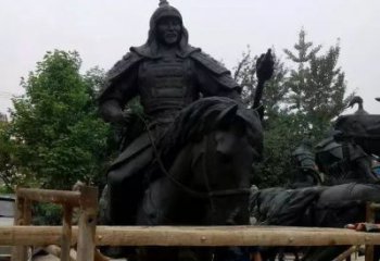 达州浪漫古将骑马铜雕，让您感受古代将军的风采！
