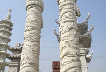达州传承雄风，精美绝伦的盘龙柱石雕