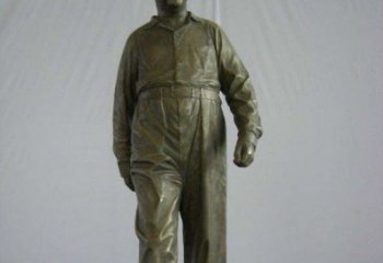 达州中领雕塑：经典革命人物毛主席铜雕