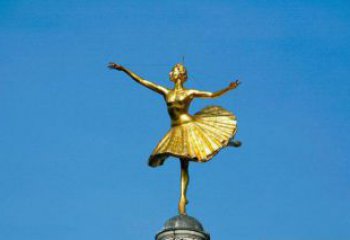 达州精美手工跳芭蕾舞的西方女人铜雕
