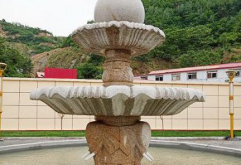 达州中领雕塑海螺石雕喷泉精致装点室外空间