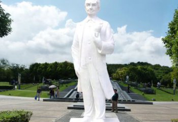 达州爱迪生公园广场世界名人石雕塑