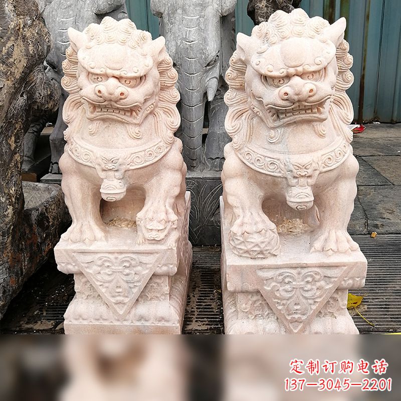 达州汉白玉北京狮子雕塑