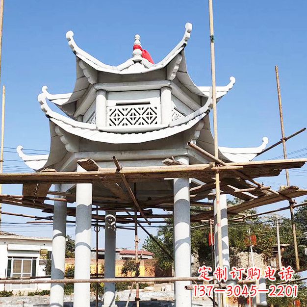 达州汉白玉大理石凉亭