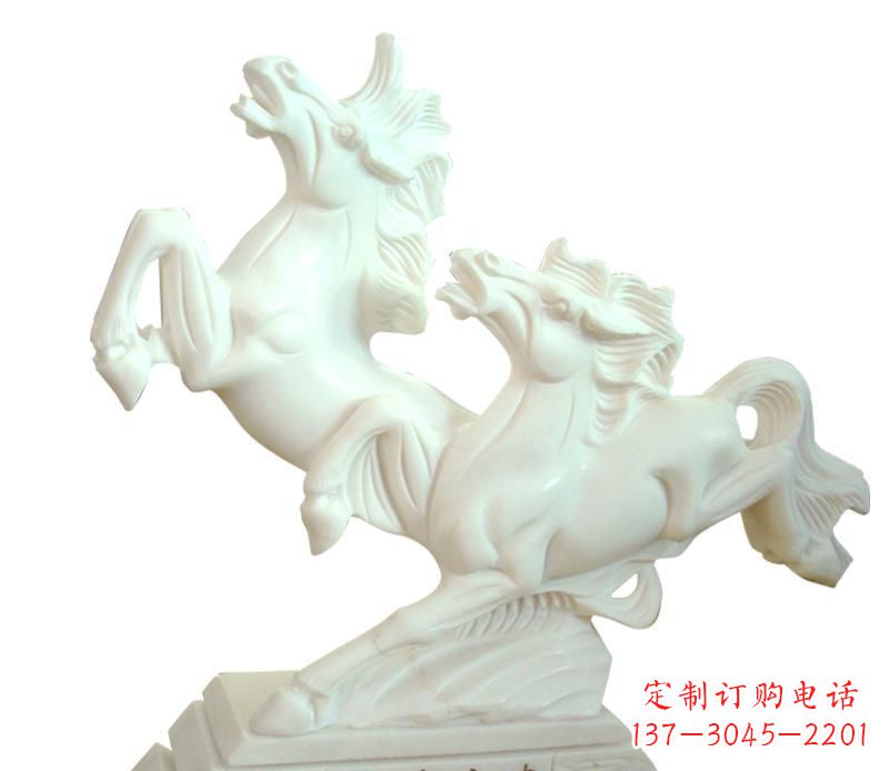 达州汉白玉动物飞马雕塑