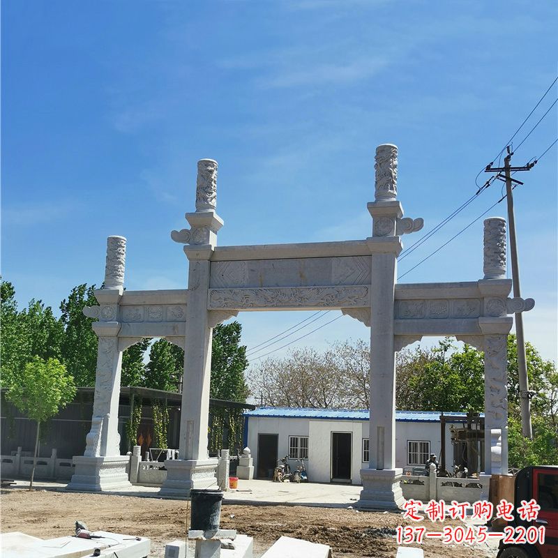 达州汉白玉景区石牌坊