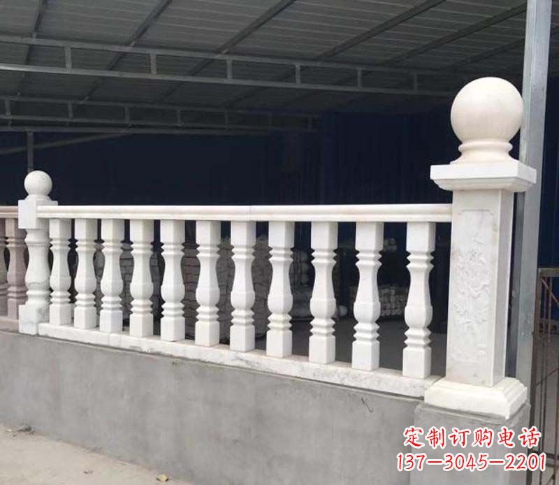 达州中领雕塑,汉白玉栏杆景观雕塑定制