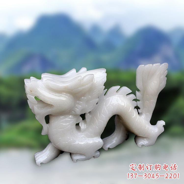 达州汉白玉龙雕塑