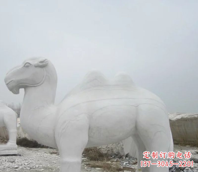 达州汉白玉骆驼石雕