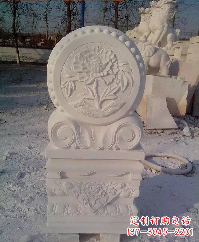 达州汉白玉门墩雕塑是一种特殊的雕塑艺术品,雕…