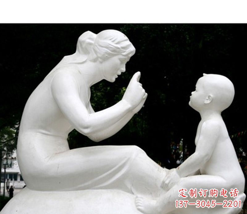 达州中领雕塑,创造传统的母爱石雕