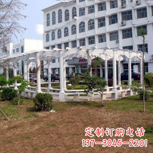 达州汉白玉雕花架,完美融合欧式石雕