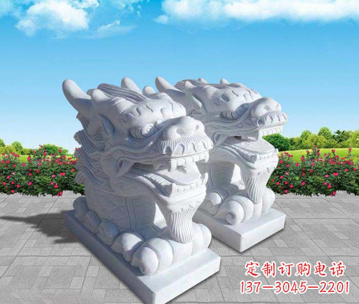 达州汉白玉喷泉石雕,点缀公园环境