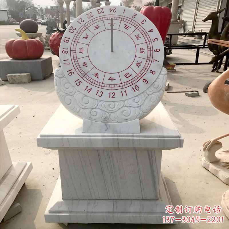 达州精美汉白玉日晷石雕,给您带来精致的收藏价值