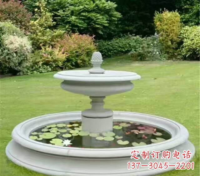 达州紫罗兰汉白玉喷泉雕塑