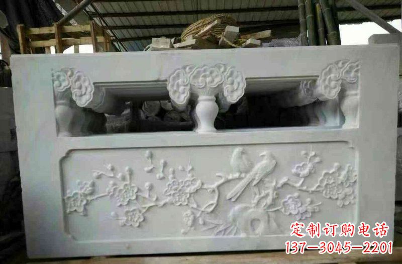 达州精美汉白玉浮雕栏板雕塑
