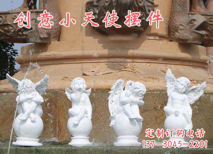 达州中领雕塑:汉白玉小天使雕塑