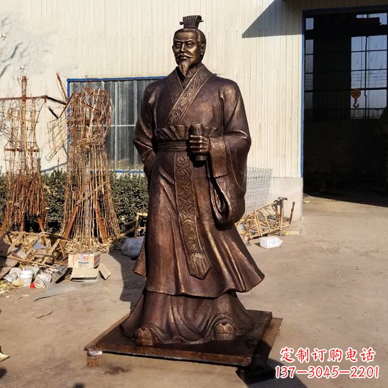 达州高质量汉武帝刘彻铜雕塑像