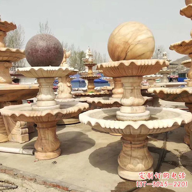 达州河北石雕风水球喷泉,给您无与伦比的美景
