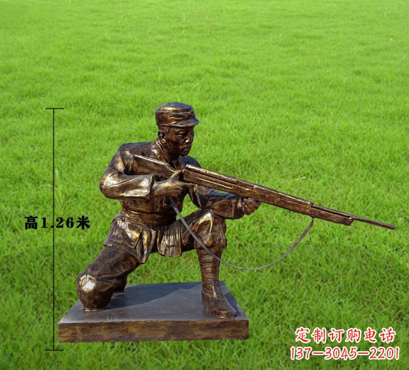 达州纪念红军铜像,精美文物雕塑