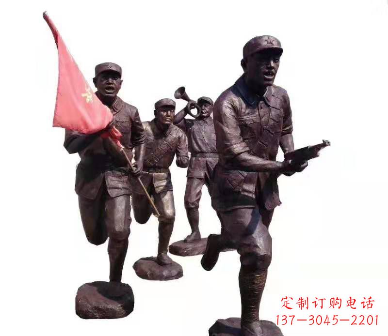 达州传承热血精神,纪念红军英雄:红军人物雕塑