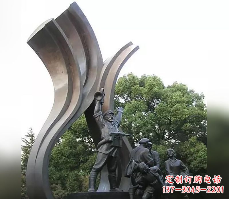 达州红军英烈雕塑,永记中国英雄