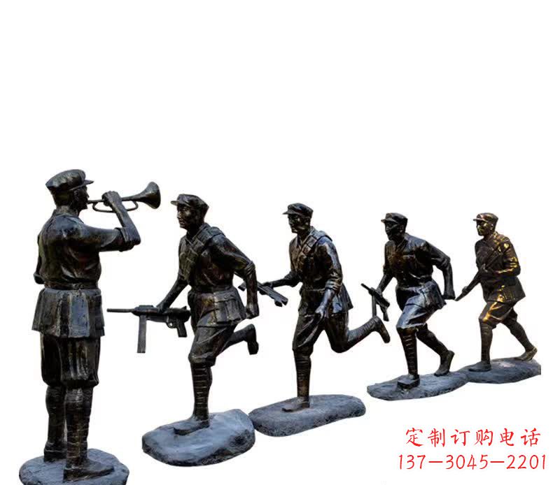 达州传承红色精神,红军铜雕震撼人心