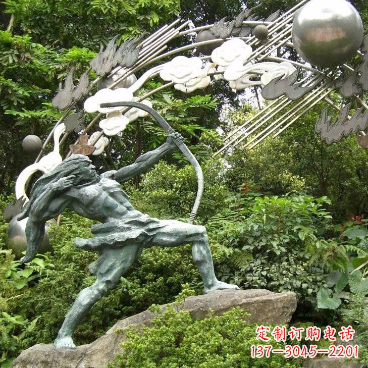 达州后羿射日雕塑