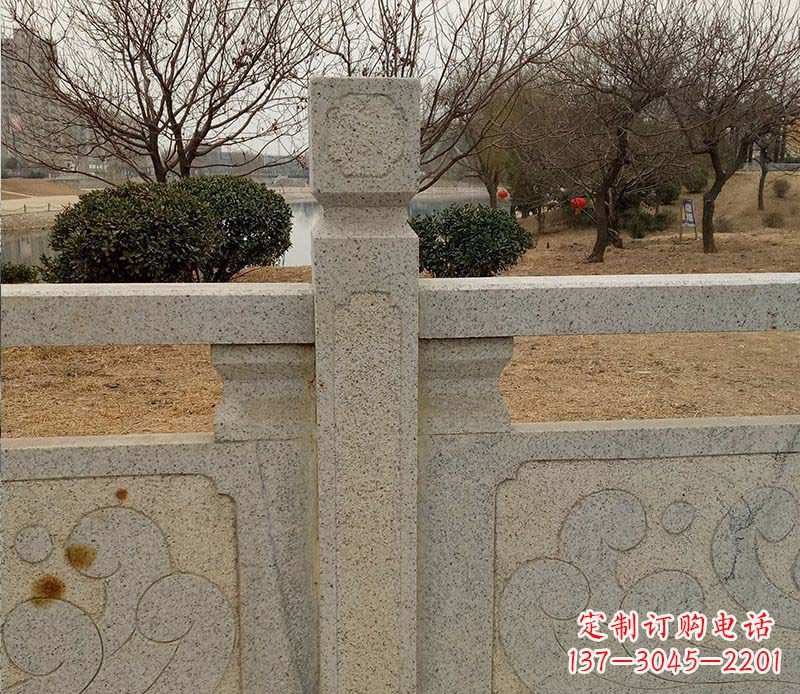 达州户外大理石栏板石雕 (2)