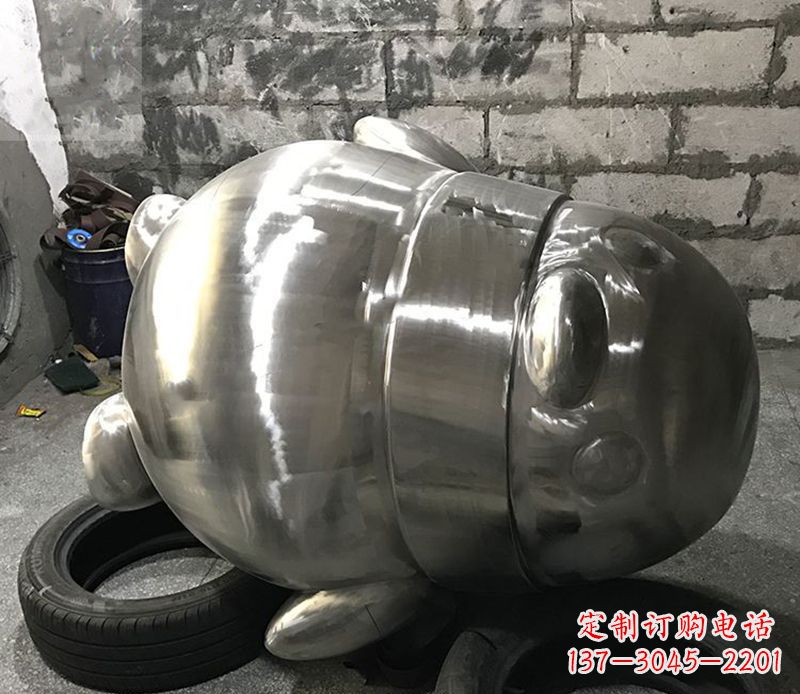 达州户外企鹅雕塑,古典艺术精细工艺美化空间