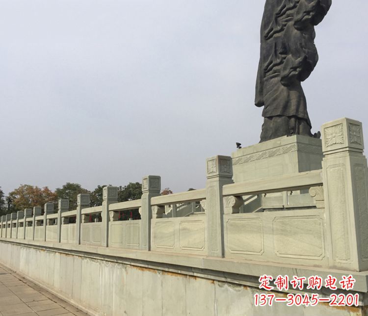 达州精美的护城河大理石栏板雕塑