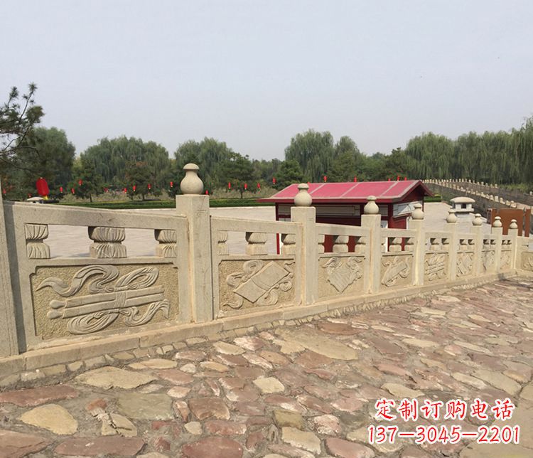 达州护城河大理石栏板石雕_1