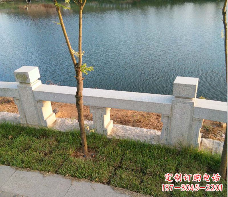 达州护城河大理石栏杆石雕_1