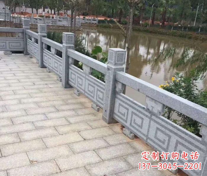 达州护城河建筑石雕栏板 (4)